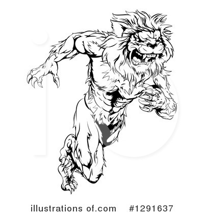 Royalty-Free (RF) Lion Clipart Illustration by AtStockIllustration - Stock Sample #1291637