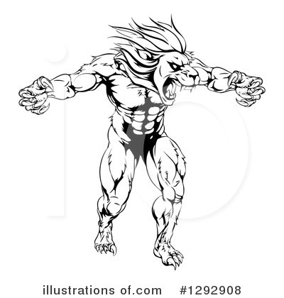 Royalty-Free (RF) Lion Clipart Illustration by AtStockIllustration - Stock Sample #1292908