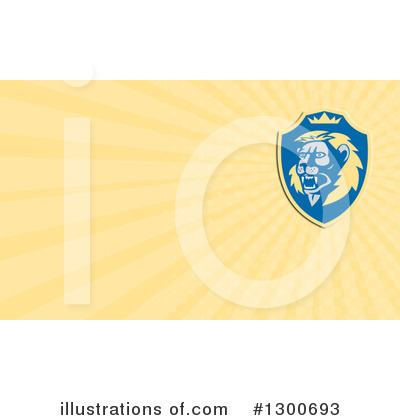 Royalty-Free (RF) Lion Clipart Illustration by patrimonio - Stock Sample #1300693