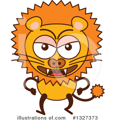 Royalty-Free (RF) Lion Clipart Illustration by Zooco - Stock Sample #1327373