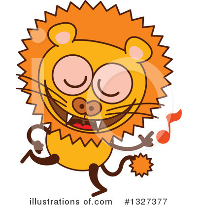 Royalty-Free (RF) Lion Clipart Illustration by Zooco - Stock Sample #1327377