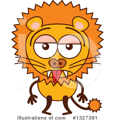 Royalty-Free (RF) Lion Clipart Illustration by Zooco - Stock Sample #1327381
