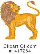 Lion Clipart #1417264 by patrimonio