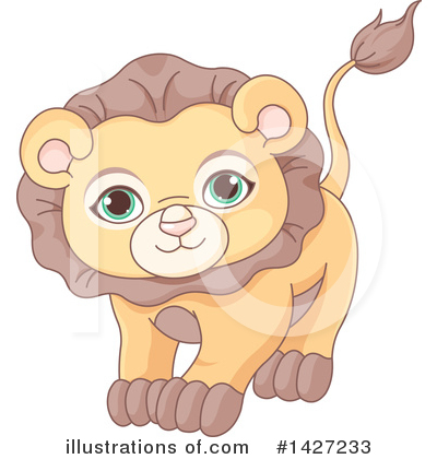 Royalty-Free (RF) Lion Clipart Illustration by Pushkin - Stock Sample #1427233