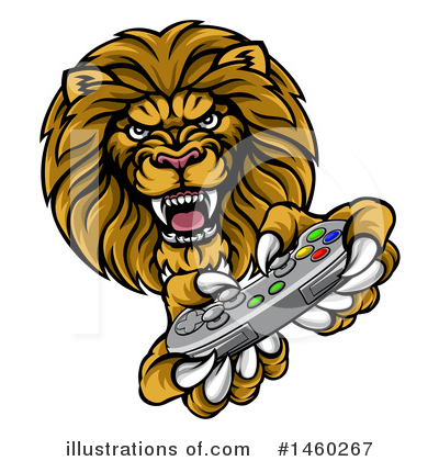 Royalty-Free (RF) Lion Clipart Illustration by AtStockIllustration - Stock Sample #1460267