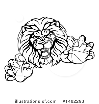 Royalty-Free (RF) Lion Clipart Illustration by AtStockIllustration - Stock Sample #1462293
