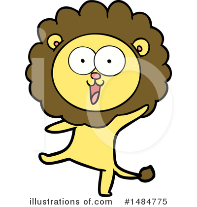 Royalty-Free (RF) Lion Clipart Illustration by lineartestpilot - Stock Sample #1484775