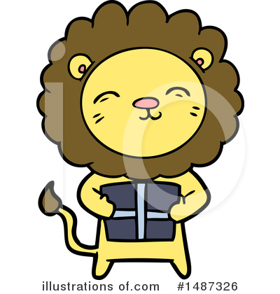 Royalty-Free (RF) Lion Clipart Illustration by lineartestpilot - Stock Sample #1487326