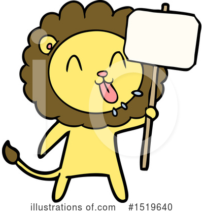 Royalty-Free (RF) Lion Clipart Illustration by lineartestpilot - Stock Sample #1519640