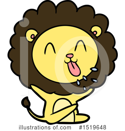 Royalty-Free (RF) Lion Clipart Illustration by lineartestpilot - Stock Sample #1519648