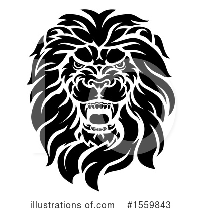 Royalty-Free (RF) Lion Clipart Illustration by AtStockIllustration - Stock Sample #1559843
