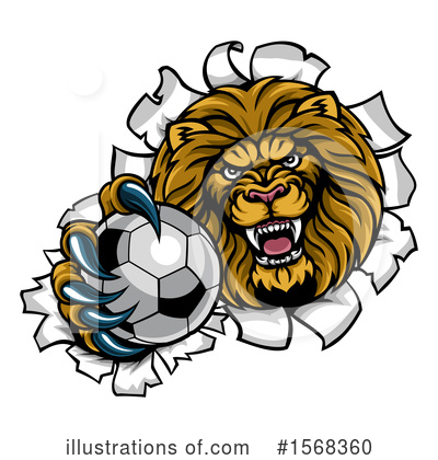 Royalty-Free (RF) Lion Clipart Illustration by AtStockIllustration - Stock Sample #1568360