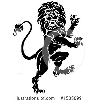 Royalty-Free (RF) Lion Clipart Illustration by AtStockIllustration - Stock Sample #1585899