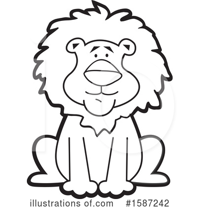Royalty-Free (RF) Lion Clipart Illustration by Johnny Sajem - Stock Sample #1587242