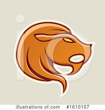 Royalty-Free (RF) Lion Clipart Illustration by cidepix - Stock Sample #1610107