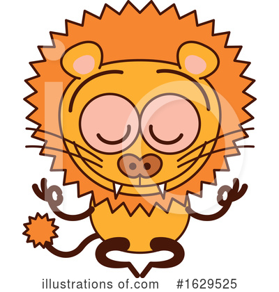 Royalty-Free (RF) Lion Clipart Illustration by Zooco - Stock Sample #1629525
