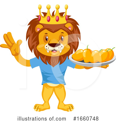 Royalty-Free (RF) Lion Clipart Illustration by Morphart Creations - Stock Sample #1660748