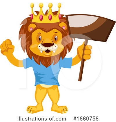 Royalty-Free (RF) Lion Clipart Illustration by Morphart Creations - Stock Sample #1660758