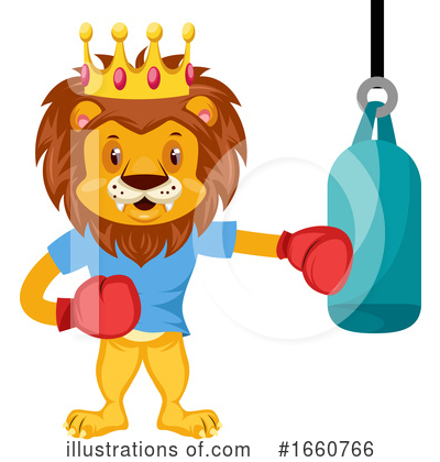 Royalty-Free (RF) Lion Clipart Illustration by Morphart Creations - Stock Sample #1660766