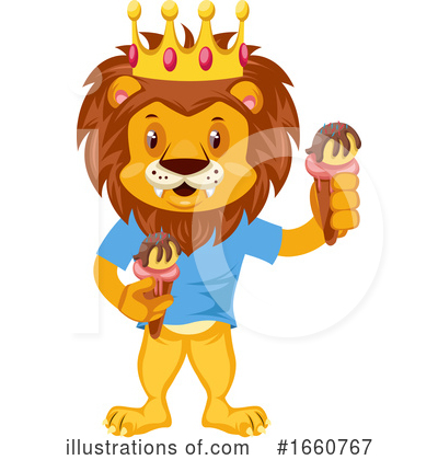Royalty-Free (RF) Lion Clipart Illustration by Morphart Creations - Stock Sample #1660767