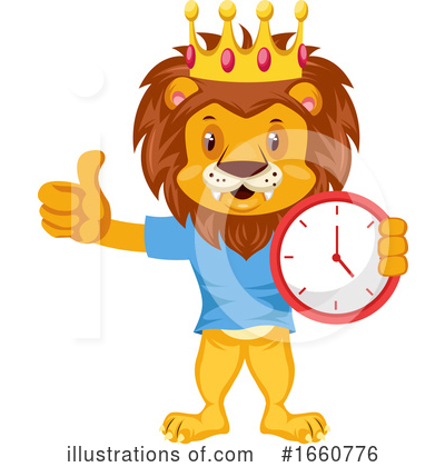 Royalty-Free (RF) Lion Clipart Illustration by Morphart Creations - Stock Sample #1660776