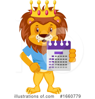 Royalty-Free (RF) Lion Clipart Illustration by Morphart Creations - Stock Sample #1660779