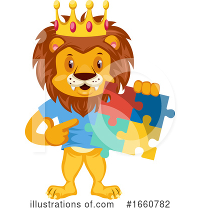 Royalty-Free (RF) Lion Clipart Illustration by Morphart Creations - Stock Sample #1660782