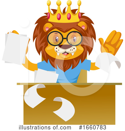 Royalty-Free (RF) Lion Clipart Illustration by Morphart Creations - Stock Sample #1660783