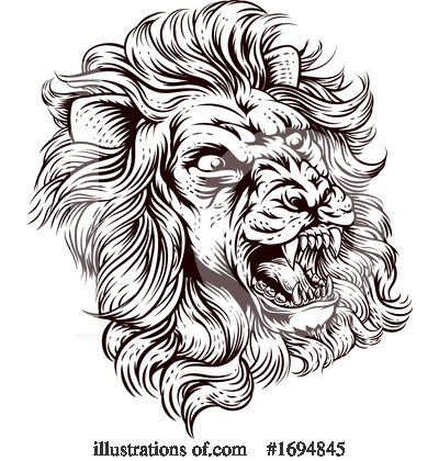 Royalty-Free (RF) Lion Clipart Illustration by AtStockIllustration - Stock Sample #1694845