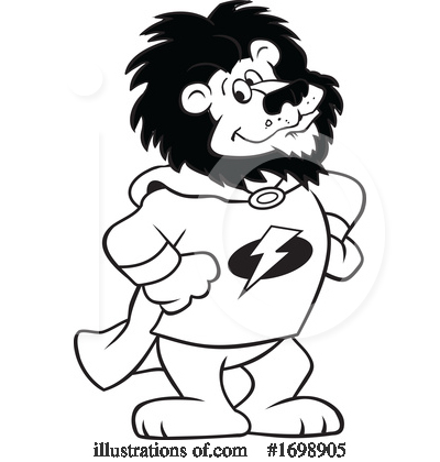 Royalty-Free (RF) Lion Clipart Illustration by Johnny Sajem - Stock Sample #1698905