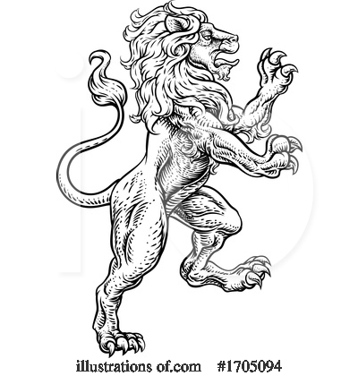 Royalty-Free (RF) Lion Clipart Illustration by AtStockIllustration - Stock Sample #1705094