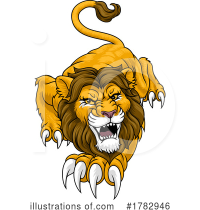 Royalty-Free (RF) Lion Clipart Illustration by AtStockIllustration - Stock Sample #1782946