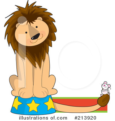 Royalty-Free (RF) Lion Clipart Illustration by Maria Bell - Stock Sample #213920