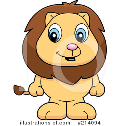 Royalty-Free (RF) Lion Clipart Illustration by Cory Thoman - Stock Sample #214094