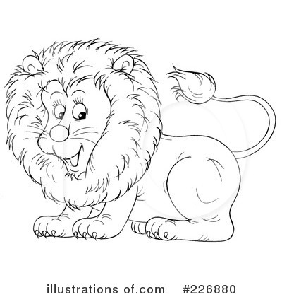 Royalty-Free (RF) Lion Clipart Illustration by Alex Bannykh - Stock Sample #226880