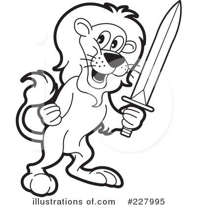 Royalty-Free (RF) Lion Clipart Illustration by Lal Perera - Stock Sample #227995