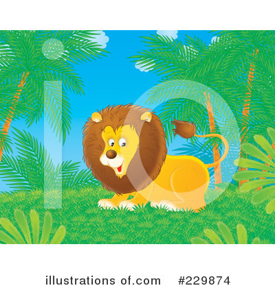 Royalty-Free (RF) Lion Clipart Illustration by Alex Bannykh - Stock Sample #229874