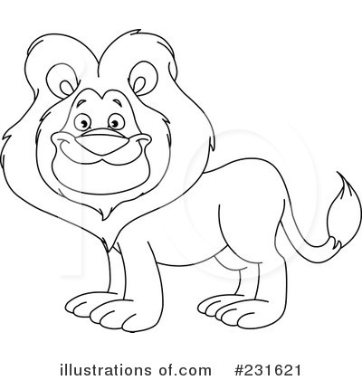 Royalty-Free (RF) Lion Clipart Illustration by yayayoyo - Stock Sample #231621