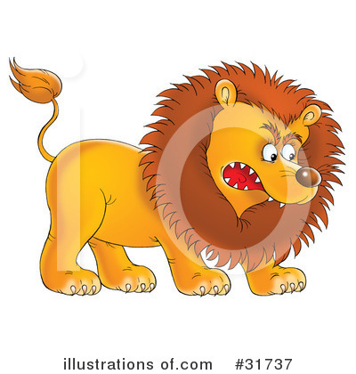 Royalty-Free (RF) Lion Clipart Illustration by Alex Bannykh - Stock Sample #31737
