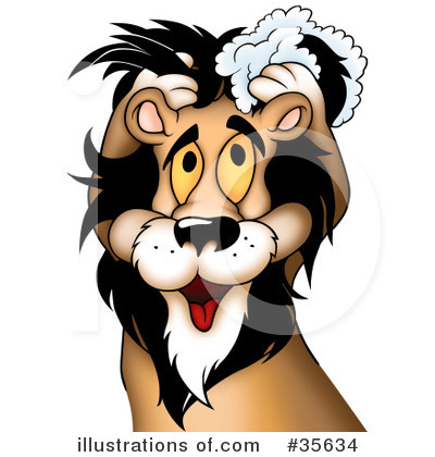 Royalty-Free (RF) Lion Clipart Illustration by dero - Stock Sample #35634