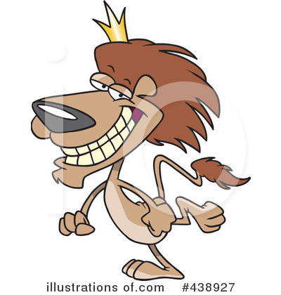 Royalty-Free (RF) Lion Clipart Illustration by toonaday - Stock Sample #438927