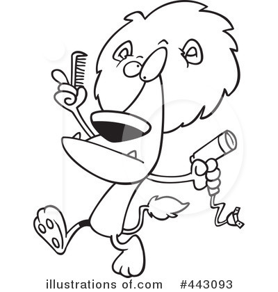 Royalty-Free (RF) Lion Clipart Illustration by toonaday - Stock Sample #443093