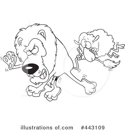 Royalty-Free (RF) Lion Clipart Illustration by toonaday - Stock Sample #443109