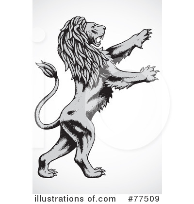 Royalty-Free (RF) Lion Clipart Illustration by BestVector - Stock Sample #77509
