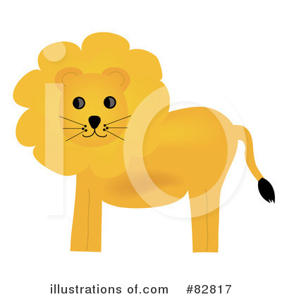 Royalty-Free (RF) Lion Clipart Illustration by Pams Clipart - Stock Sample #82817