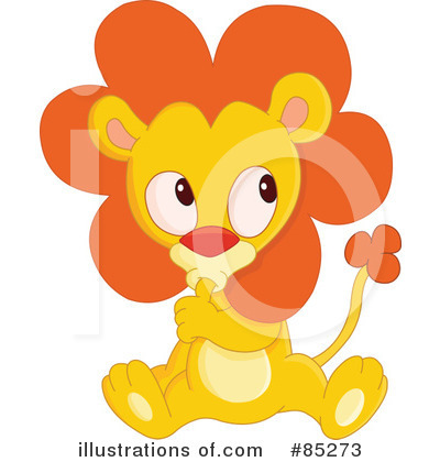 Royalty-Free (RF) Lion Clipart Illustration by yayayoyo - Stock Sample #85273