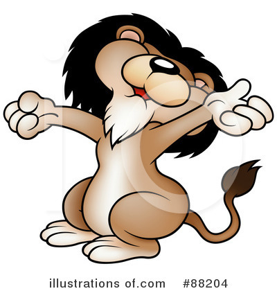 Royalty-Free (RF) Lion Clipart Illustration by dero - Stock Sample #88204