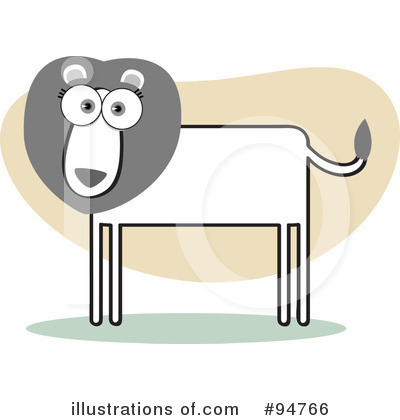 Royalty-Free (RF) Lion Clipart Illustration by Qiun - Stock Sample #94766