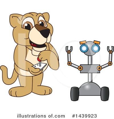 Lion School Mascot Clipart #1439923 by Mascot Junction