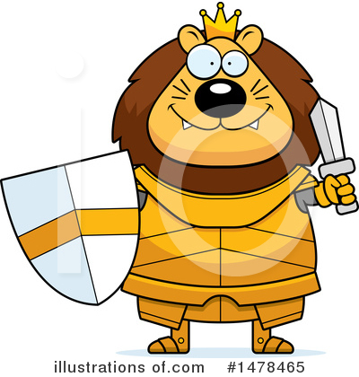 Royalty-Free (RF) Lion Knight Clipart Illustration by Cory Thoman - Stock Sample #1478465